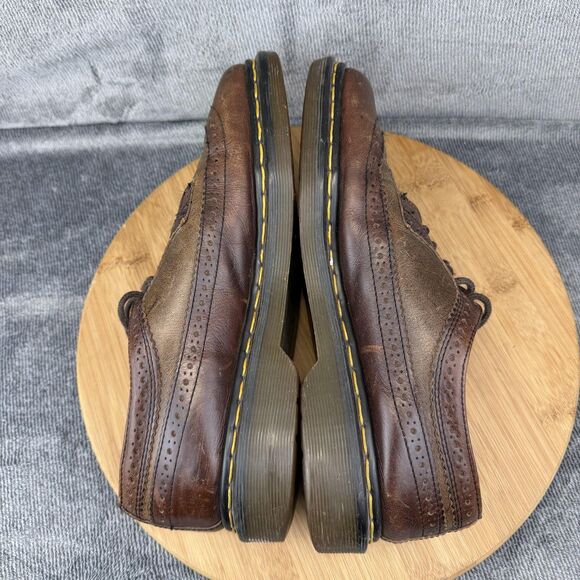 VTG Dr. Martens Shoes Mens Size 10 Brown Leather Wingtip Brogue 3989/59 England main image 4